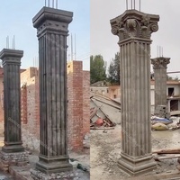 Moule de colonne en plastique de style européen, forme de pilier romain, moule carré pour colonnes en béton, moules pour piliers de maison, designs de colonnes