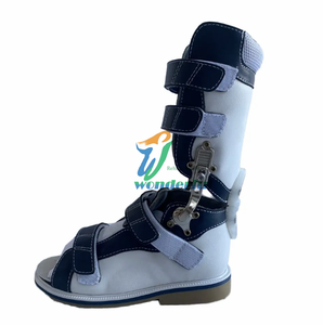 Sandali antiscivolo in pelle alla caviglia alta AFO fisioterapia piedi piatti correzione scarpe ortopediche mediche per bambini - Product Image 2