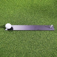 SwingPerfect Golf 2-en-1 : Planche d'entraînement rotative pour le putting, ambidextre, en fibre de carbone, avec retour de positionnement pour la ligne de départ, 44 pouces