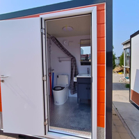 Maison conteneur modulaire 20 pieds à faible coût, pliable, préfabriquée, bureau, garage, magasin en acier et panneaux sandwich