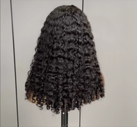 Rambut Asli Burma Hitam Alami Model Keriting dengan Twist Half Wig Tanpa Lem Mudah Dipasang dan Tahan Lama untuk Wanita Kulit Hitam