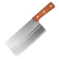 Couteaux de cuisine forgés Dragon, vente ambulante, couteau de chef en acier inoxydable, manche en bois PP