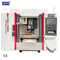Centre d'usinage vertical CNC Fanuc de haute précision LEYO VMC1060, machine de fraisage à broche unique pour l'usinage des métaux