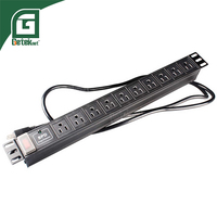 GETEKnet OEM PDU Rack Universel EU C13 US UK Unité de Distribution d'Alimentation Réseau Intelligente Industrielle 6 8 Voies pour Armoire