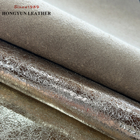 Kunden spezifisches GRS-zertifiziertes PU-Leder Faltige Metallic-Folie Recyceltes Leder für Möbels chuhe und Sofas aus Leder