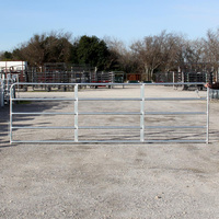 Portail d'entrée de ferme galvanisé à chaud, design en acier métallique, portails de ferme utilisés, portail en fer de ferme