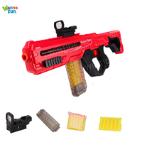 WANNA FUN WT070005 Pistolet à fléchettes en mousse à tir continu Jeu de tir en intérieur et en extérieur Jeu électronique automatique à balles souples en EVA
