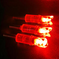 Vente en gros de pointes de flèches LED multicolores automatiques (rouge, vert, bleu) pour arbalètes et arcs composés, fournitures de chasse et de tir à l'arc