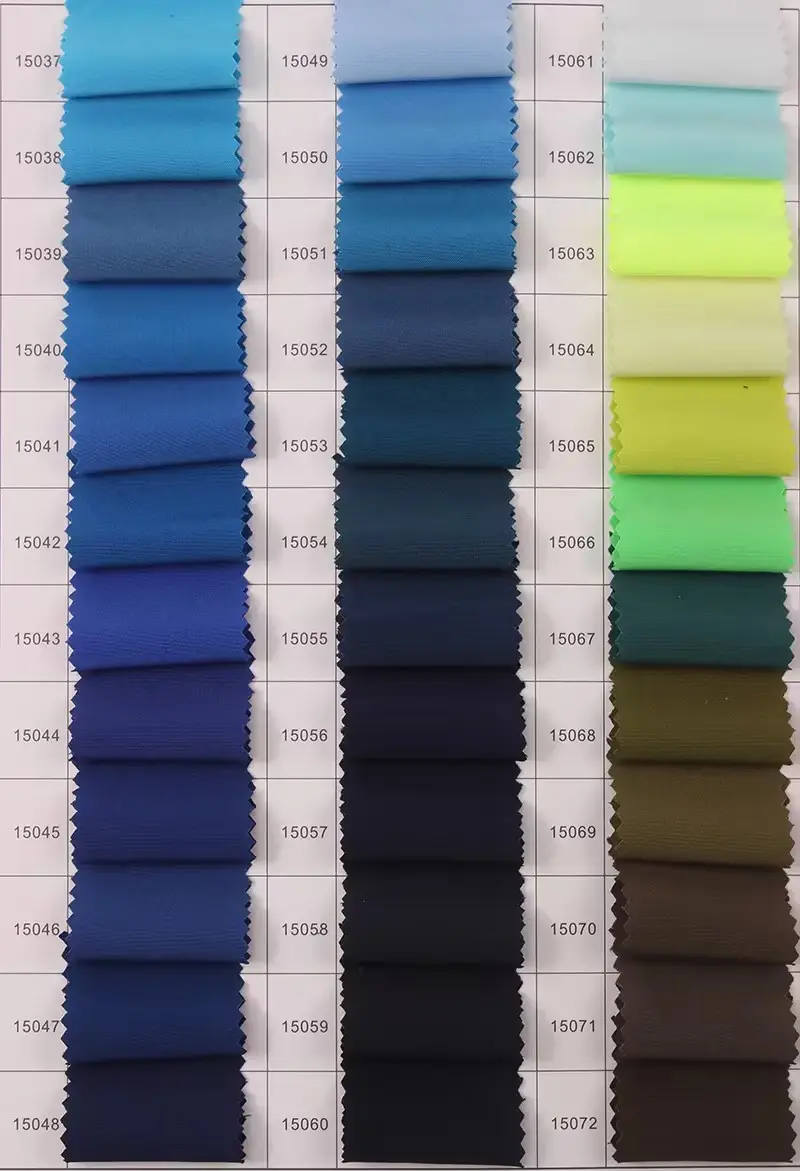 IN STOCK 100D poliestere 4-Way elasticizzato spandex tessuto tinta tinta unita 130gsm tessuto impermeabile