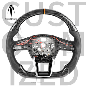 Volante Deportivo de Fibra de Carbono Personalizado para <span class=keywords><strong>Audi</strong></span> A1 A3 A4 A5 <span class=keywords><strong>A6</strong></span> A7 A8 Q3 Q5 Q7 Q8 RS3 RS4 RS5 RS6 RS7 - Product Image 2