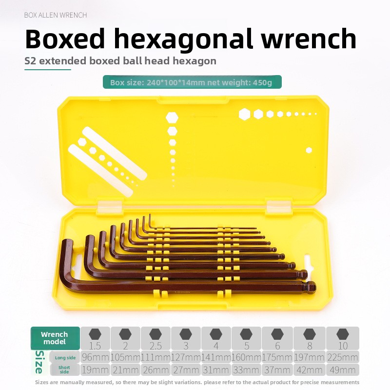 Jeu d'hexagones internes S2 (longueur étendue)