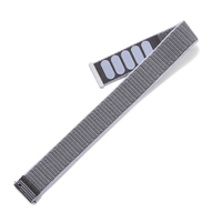 Bracelet de montre en nylon à boucle auto-agrippante, une seule pièce, à libération rapide, en tissu élastique adhésif, 20 mm 22 mm