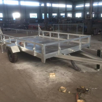 Remorque agricole avec cylindres basculants pour camionnettes 10 * 5ft Cage Dump Farm Trailer