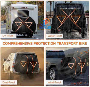 Stockage extérieur étanche toutes saisons 600D Oxford Bike Cover SUV-Réflecteurs de nuit légers pour le <span class=keywords><strong>transport</strong></span> - Product Image 6