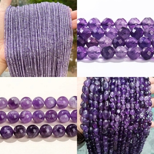 Jd đá quý bán buôn tự nhiên thạch anh tím vòng mặt freeform Chất lượng cao Loose hạt lý tưởng cho Diy đồ trang sức làm - Product Image 1