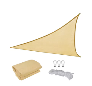 Voile <span class=keywords><strong>d</strong></span>'<span class=keywords><strong>ombrage</strong></span> triangulaire robuste pour cour 20' x 20' x 20' en polyester HDPE tissé 180 GSM, protection UV UPF50, toile <span class=keywords><strong>d</strong></span>'<span class=keywords><strong>ombrage</strong></span>, <span class=keywords><strong>filet</strong></span> <span class=keywords><strong>d</strong></span>'<span class=keywords><strong>ombrage</strong></span> - Product Image 2