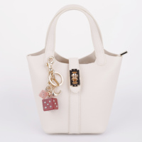 Simpele glimmende fruit hars tasbedel sleutelhanger decoratie voor handtas rugzak portemonnee bagage
