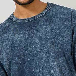 Camiseta de Hombre con Lavado Ácido, Nueva Tendencia en Ropa Casual, Personalizada, Ligera, de Alta Calidad, Transpirable y de Secado Rápido - Product Image 4