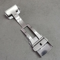 Fermoir à déploiement papillon en acier inoxydable 304 de haute qualité 18mm 20mm 22mm 24mm boucle de montre pliable en métal