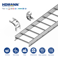 Échelle à câbles en acier électrogalvanisé de qualité moyenne certifiée NEMA Hdmann pour l'agencement des câbles dans les usines d'assemblage automobile
