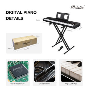 Beisite Piano numérique ultra-mince personnalisé en gros 88 touches rembourrées contrôleur <span class=keywords><strong>Midi</strong></span> <span class=keywords><strong>clavier</strong></span> de Piano acoustique - Product Image 2