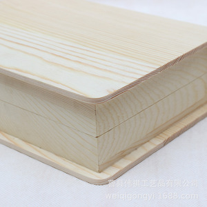 Caja de almacenamiento de madera con tapa, caja rectangular de madera maciza para joyería, para regalo, almacenamiento de té - Product Image 4