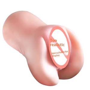 Simulated Mens Flesh Color Airplane Cup Real Touch Feeling Silicone Soft Real Skin Feeling for Male <b>Masturbation</b> Sex Pleasure - Product Image 4