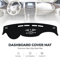 Pour Nissan Patrol Y62 2012-2024, couvre-tableau de bord de voiture, accessoires automobiles, couvre-tableau de bord de voiture avec fonction antidérapante