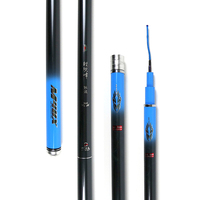 Canne à pêche télescopique en fibre de carbone Q001 5.5H 3.6m 3.9m 4.5m 4.8m 5.4m 6.3m 7.2m pour la pêche à la carpe en eau douce - Action extra rapide, puissance moyenne-lourde