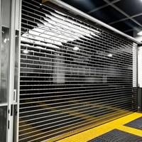 Porte de garage transparente en polycarbonate, à vision complète, électrique, sur mesure pour centre commercial, extérieur, maison résidentielle