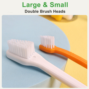 Köpek diş çiğneme temizleme aracı Pet çift başlı diş hijyen fırçalar diş fırçaları Pet kediler ve köpekler için - Product Image 3