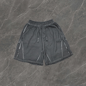 Shorts Bermuda en Coton Uni pour Homme, Taille à Cordon, Style Décontracté, Taille Mi-Haute, Tissu Respirant, Construction Tissée - Product Image 2