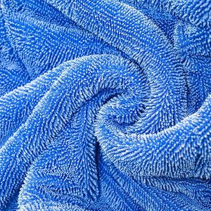 Serviette de lavage auto en microfibre absorbante double face noire et jaune pour le nettoyage des véhicules - Product Image 2