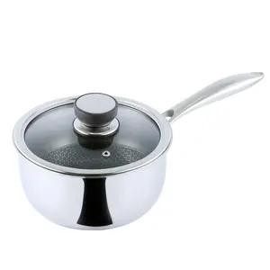 As Seen On Tv Beste Populaire Triply 18Cm Rvs Anti-aanbak Pannen Steelpan Kookpotten Pan