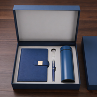 Articles cadeaux d'entreprise de luxe, bloc-notes, cadeau d'affaires, tasse isotherme, bloc-notes personnalisable, ensemble cadeau avec stylo et bouteille