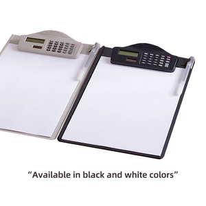 Portapapeles de Plástico para Suministros de Oficina, Tamaño A4, Clip para Archivos, Tablero de Dibujo Solar de Escritorio, <span class=keywords><strong>Calculadora</strong></span>, Portapapeles Delgado con <span class=keywords><strong>Calculadora</strong></span> - Product Image 2