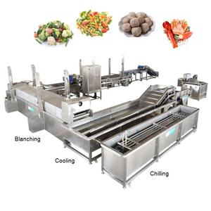 Ce 4m 6M 8M 12M liên tục Rau chần Máy làm mát hơi nước nóng thịt bóng hải sản sôi nấu ăn mát máy - Product Image 1