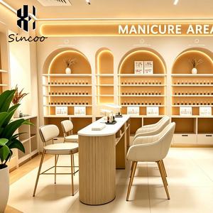Manufacturer Fashion Light Luxury Style <b>Nail</b> Art Table Simple Chair Customizable Colors Single Double-Special <b>Nail</b> Table <b>Desk</b> - Product Image 2