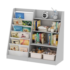 Montessori Toddler bé phòng kệ sách Kệ Sách đồ chơi tổ chức trẻ em bằng gỗ trẻ em kệ sách, kệ sách cho trẻ em - Product Image 3