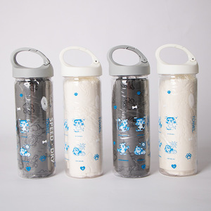 Toalla Absorbente para Mascotas de PVA, Color Gris Blanco Mixto, Secado Rápido, Portátil, Toalla de Baño para Perros, Multifuncional, No Requiere Lavado - Product Image 1
