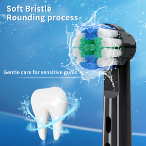 Brosse à dents électrique rotative personnalisable, brosse à dents oscillante rechargeable avec 2 têtes <span class=keywords><strong>de</strong></span> brosse - Product Image 4