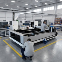 Nueva Máquina de Corte Láser de Fibra Automática Tipo Pórtico TSP Profesional para Chapa Metálica y Tubos CNC 1500kW-6000kW con Sistema de Control Cypcut