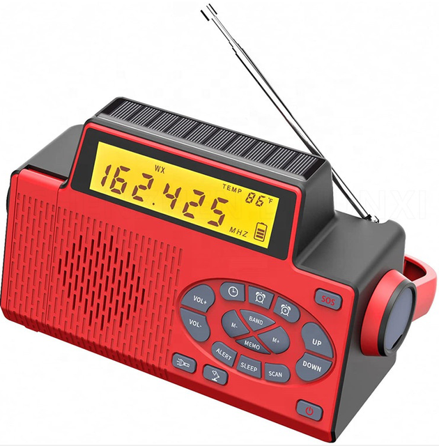 Hand Crank Energy Emergency Am Fm Radio New 5000Mah Shortwave Survival NOAA Dap Dab Solar Charging Flashlight
