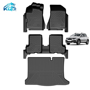 Alfombrillas de Coche Antideslizantes y Fáciles de Limpiar, Juego Completo, Alfombrilla para Maletero 5D para Renault SANDERO-STEPWAY 2016-2026 - Product Image 1