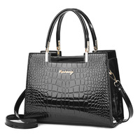 Sacs à main de luxe 2026 à motif crocodile couleur unie, sacs fourre-tout de créateurs de marques célèbres, sacs à bandoulière de luxe pour femmes