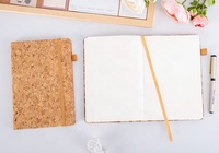 En gros personnalisé créatif PU couverture liège grain bloc-notes bureau d'affaires A5 cahier