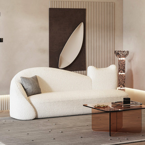 Juego de sofás color crema escandinavo de 170x80x78 cm, muebles modernos y cómodos para sala de estar - Product Image 2