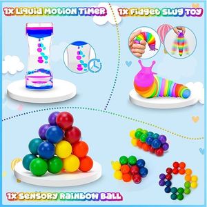 ชุดของเล่นเสริมพัฒนาการ TOYSRUNNER ของเล่นลดความเครียดแบบเงียบ ของเล่นฟิดเจ็ต ทนทาน ปลอดภัย ผลิตจากพลาสติกปลอดสารพิษ ได้รับการรับรองจาก CPSC สำหรับเด็กอายุ 8-13 ปีขึ้นไป - Product Image 3
