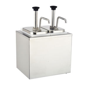 Dispensador de condimentos de acero inoxidable de alta calidad comercial-Bombas de acero inoxidable - Product Image 1