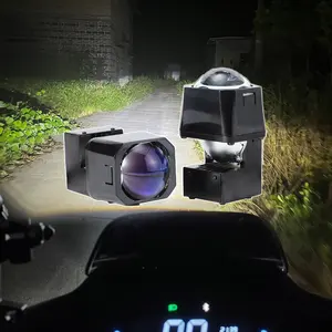 MX-1 Mini 1.5 inç evrensel motosiklet far braketi ile LED far 12V aydınlatma sistemi motosiklet aydınlatma sistemleri